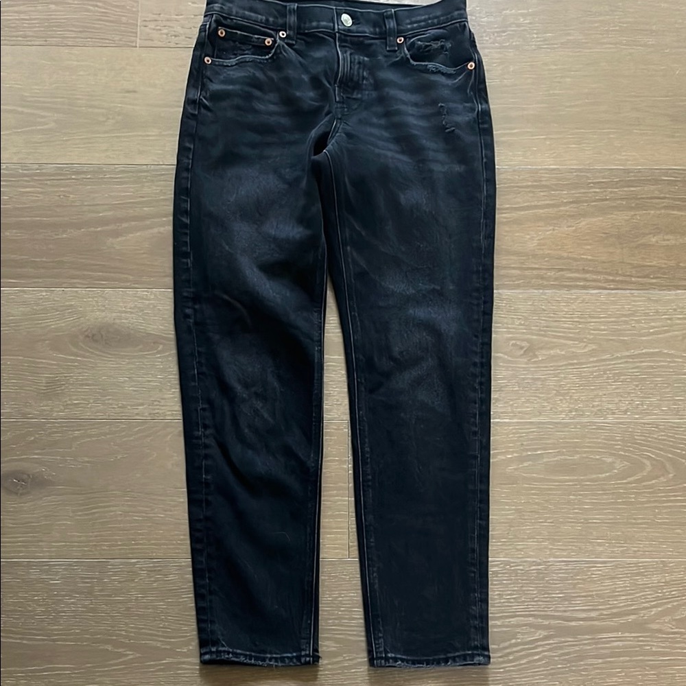 NWT American Eagle 90’s Skinny Black Wash Jeans size 2 short inseam